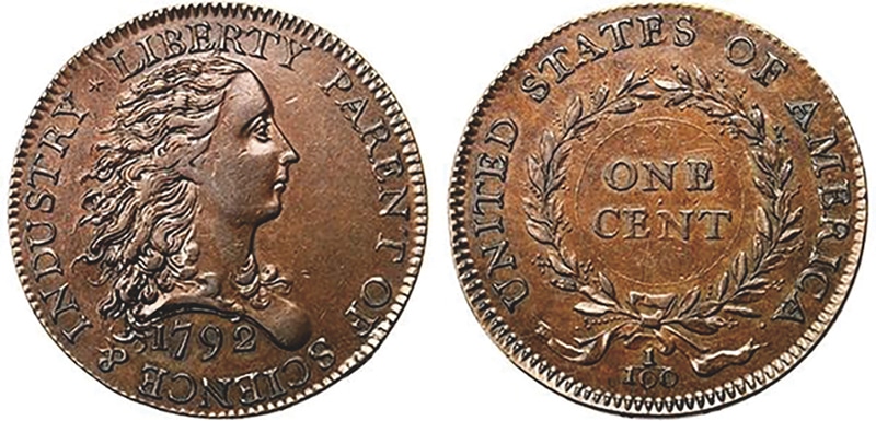 one cent first ever u.s. one cent coin
