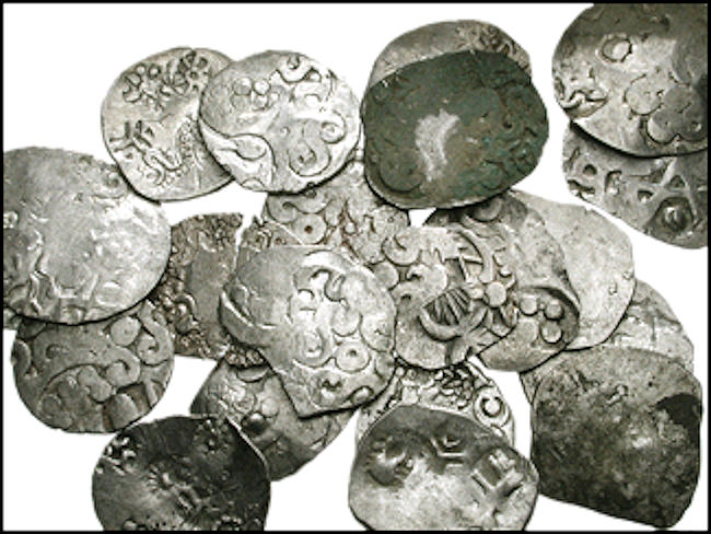 ancient india 600 bce kosala karshapana punch mark silver coin