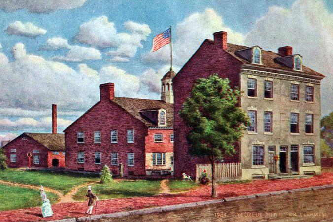 first united states mint building 1792 photo